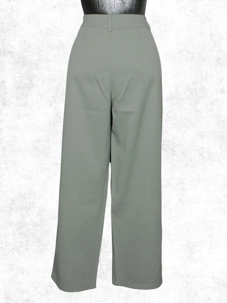 Calça social pantalona cinza - Veste 40 - Ref. 6482