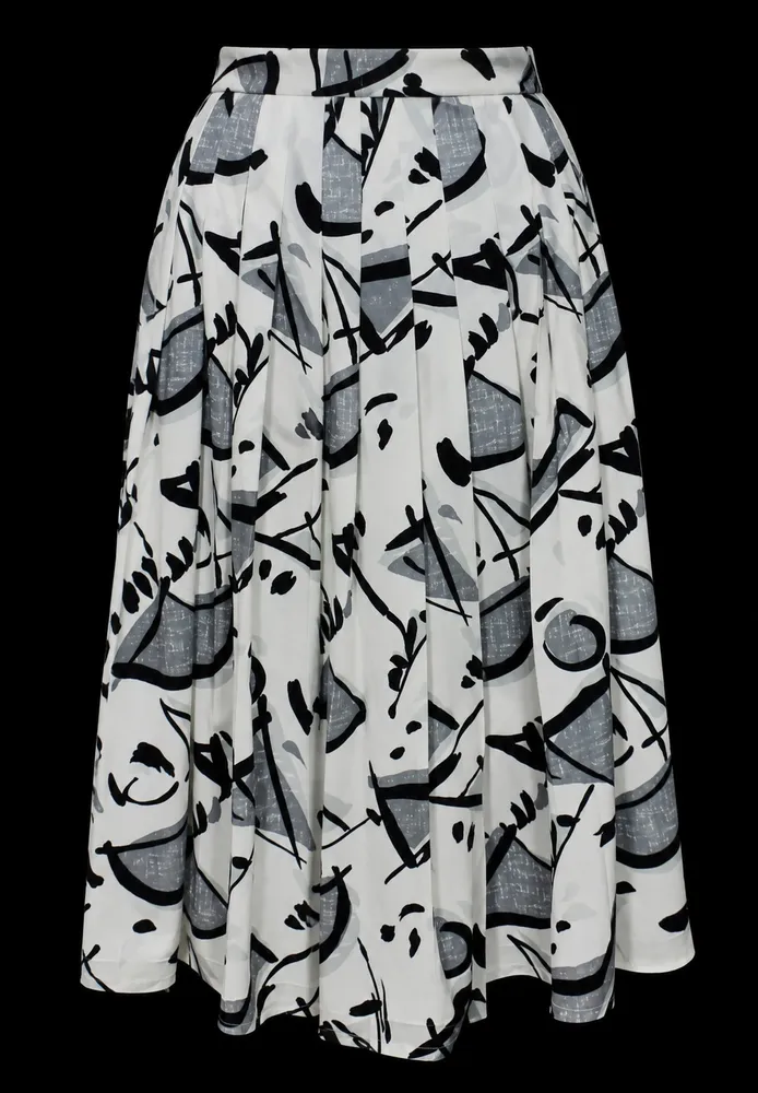 Saia midi plissada vintage - Ref. 5217