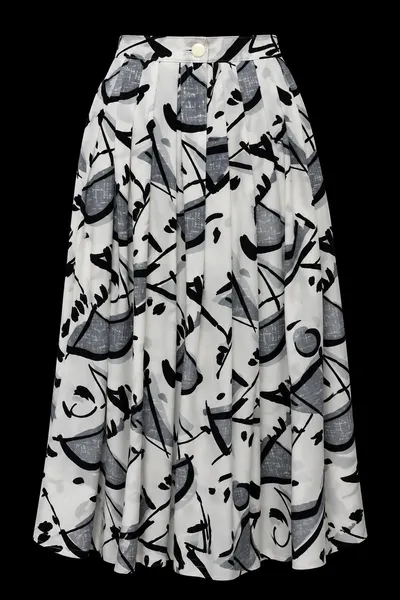 Saia midi plissada vintage - Ref. 5217