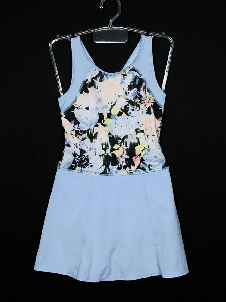 Macaquinho academia short saia azul - Ref. 6608