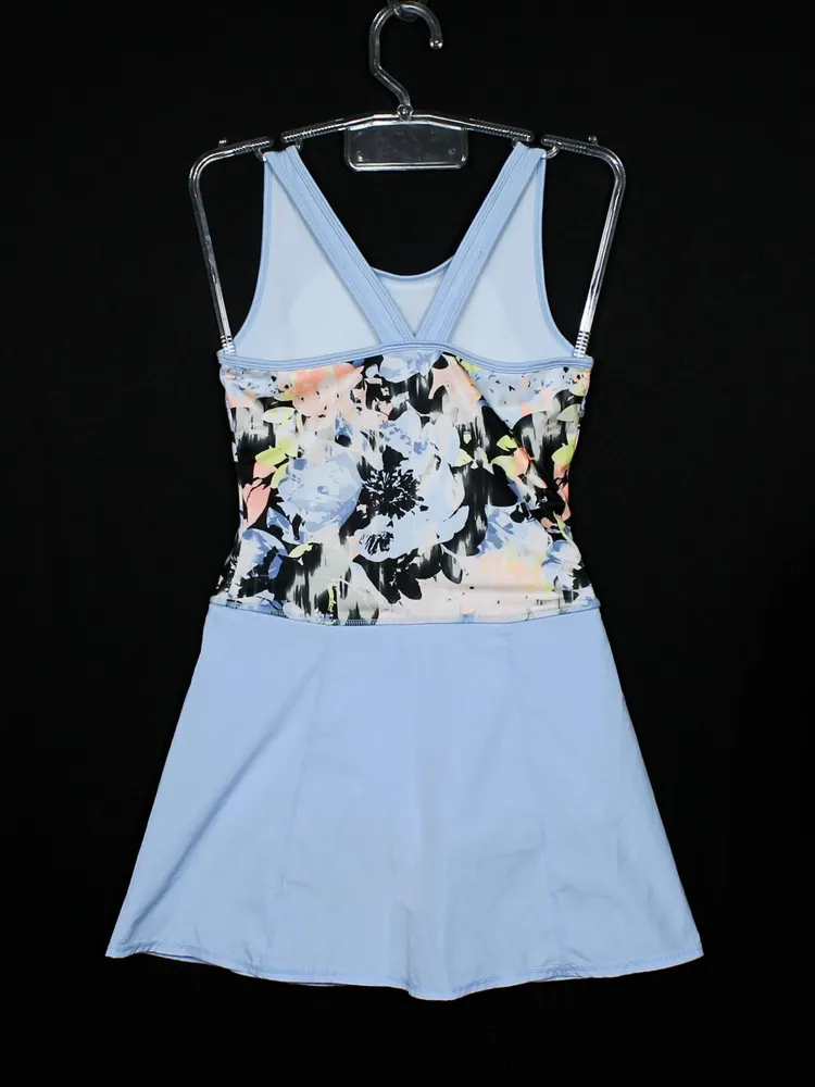 Macaquinho academia short saia azul - Ref. 6608