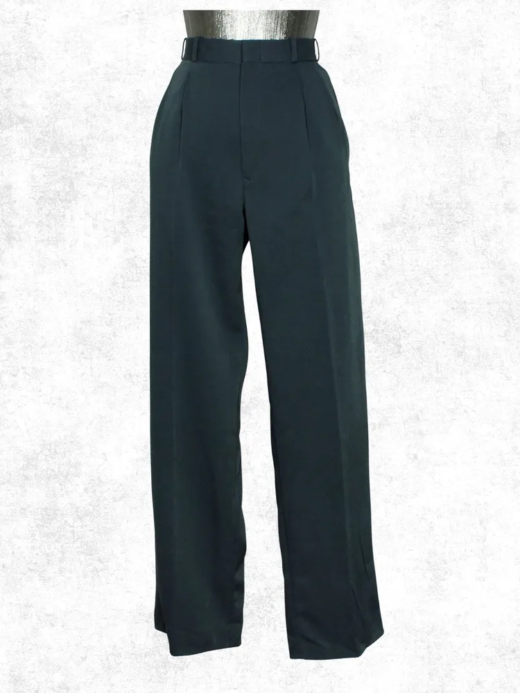Calça masculina cinza azulado pregas -Ref. 5957