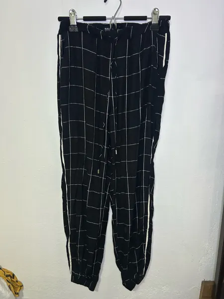 calça Blue Steel quadriculada