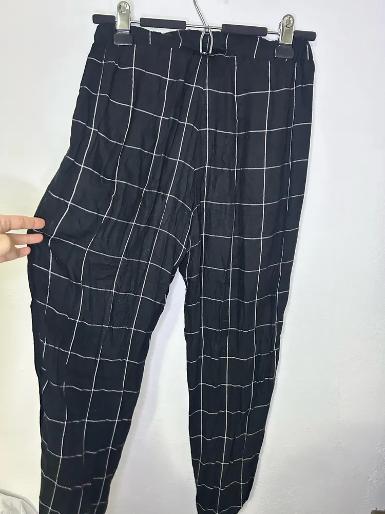 calça Blue Steel quadriculada
