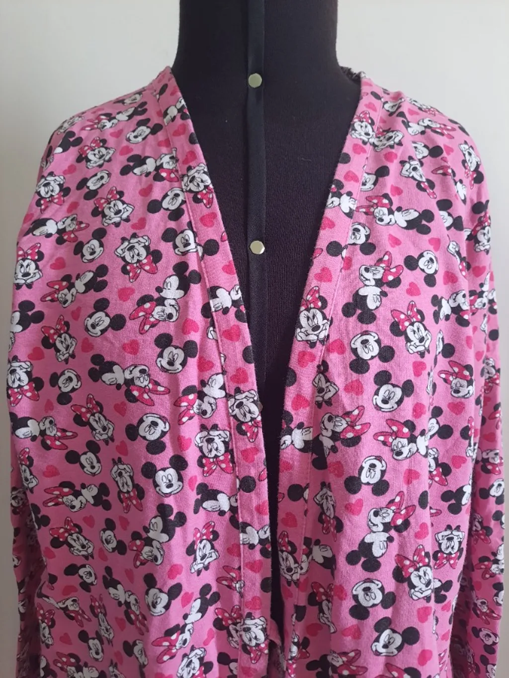 robe de malha minnie e mickey  tamanho: g