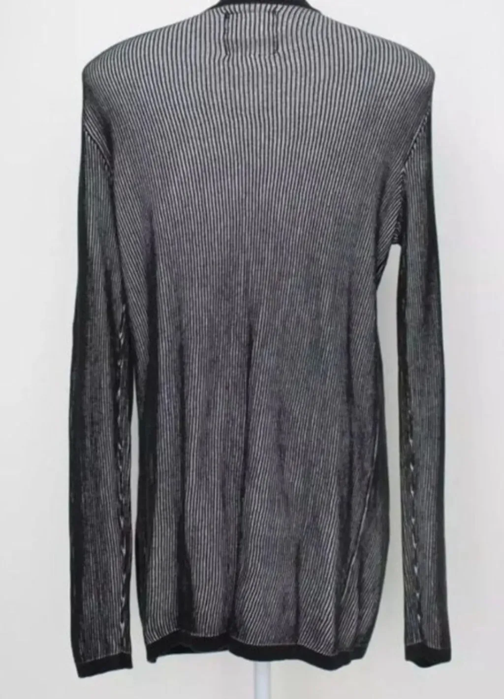 kimono alongado c&a feminino listrado preto e branco  tamanho p