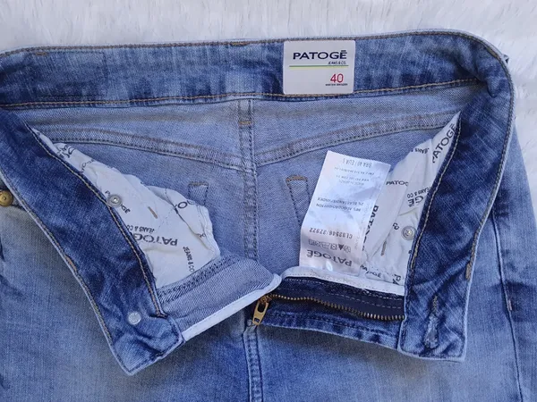 calça jeans patogê skinny azul - veste 36