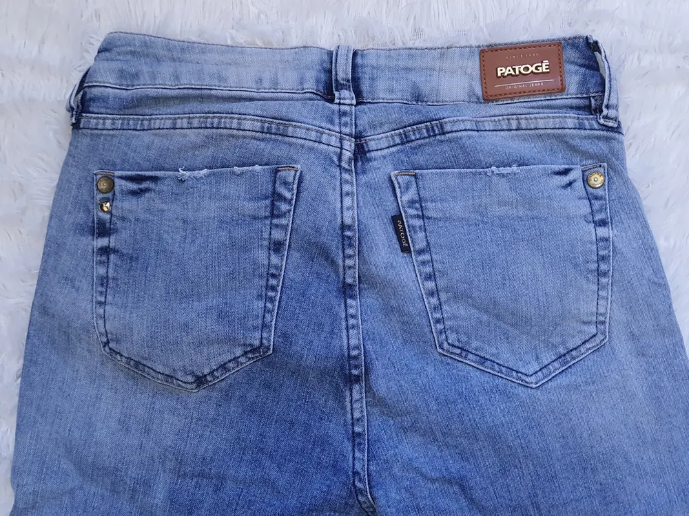 calça jeans patogê skinny azul - veste 36