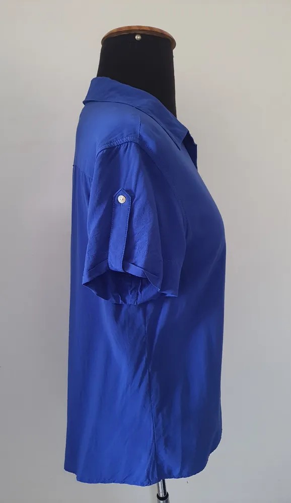 camisa azul feminina hering original tamanho m