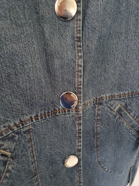 sobretudo feminino jeans azul tamanho g