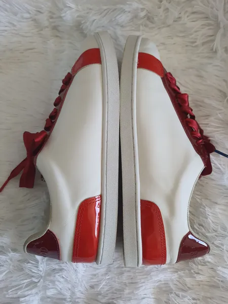 Tênis Twins For Peace  branco e vermelho numeração 37