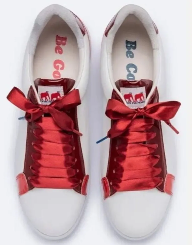 Tênis Twins For Peace  branco e vermelho numeração 37