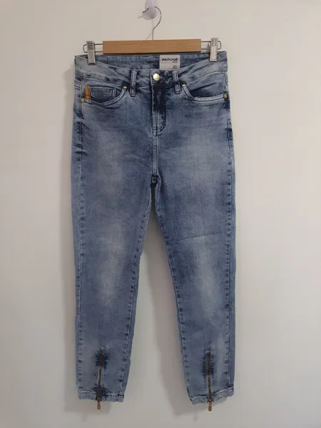 calça jeans patogê skinny azul - veste 36