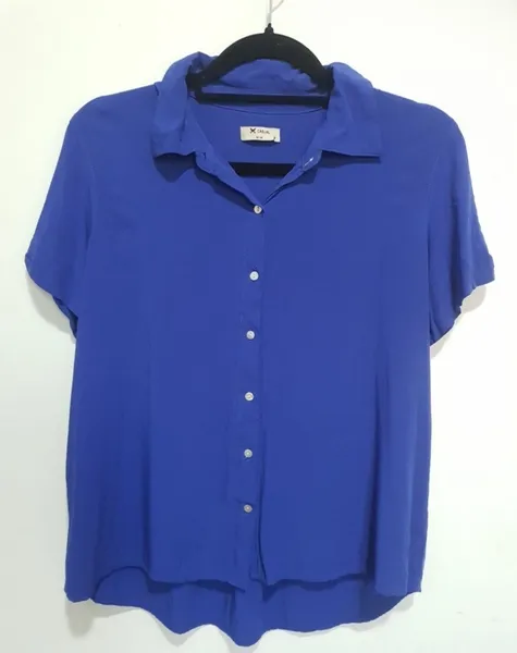 camisa azul feminina hering original tamanho m