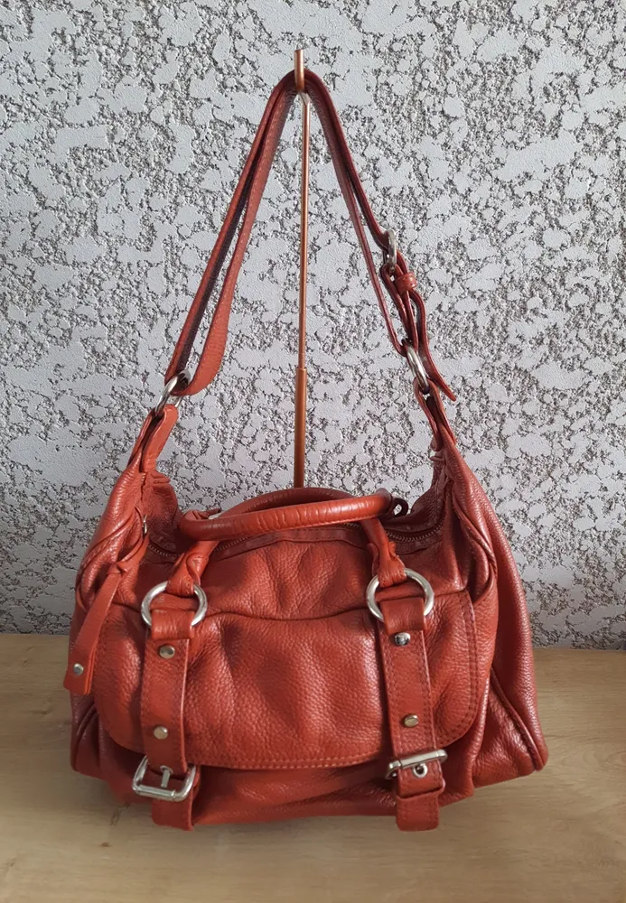 bolsa elisa atheniense couro marrom