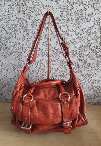 bolsa elisa atheniense couro marrom