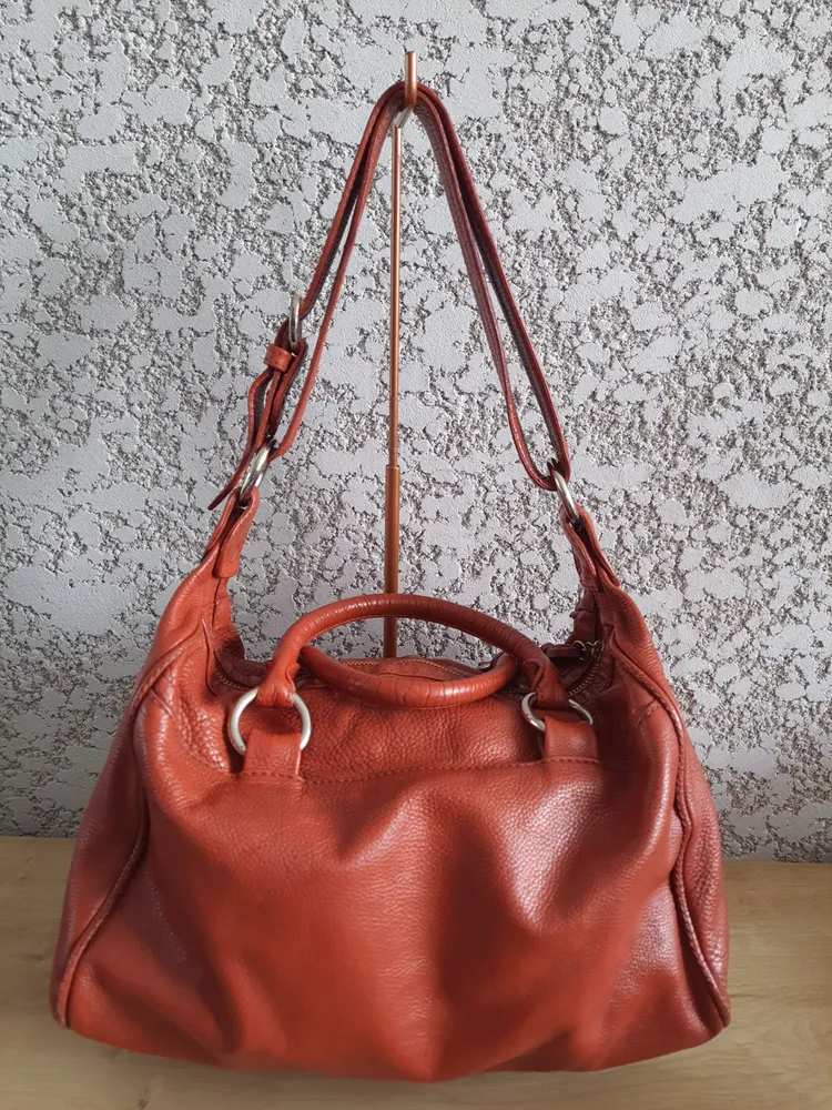 bolsa elisa atheniense couro marrom