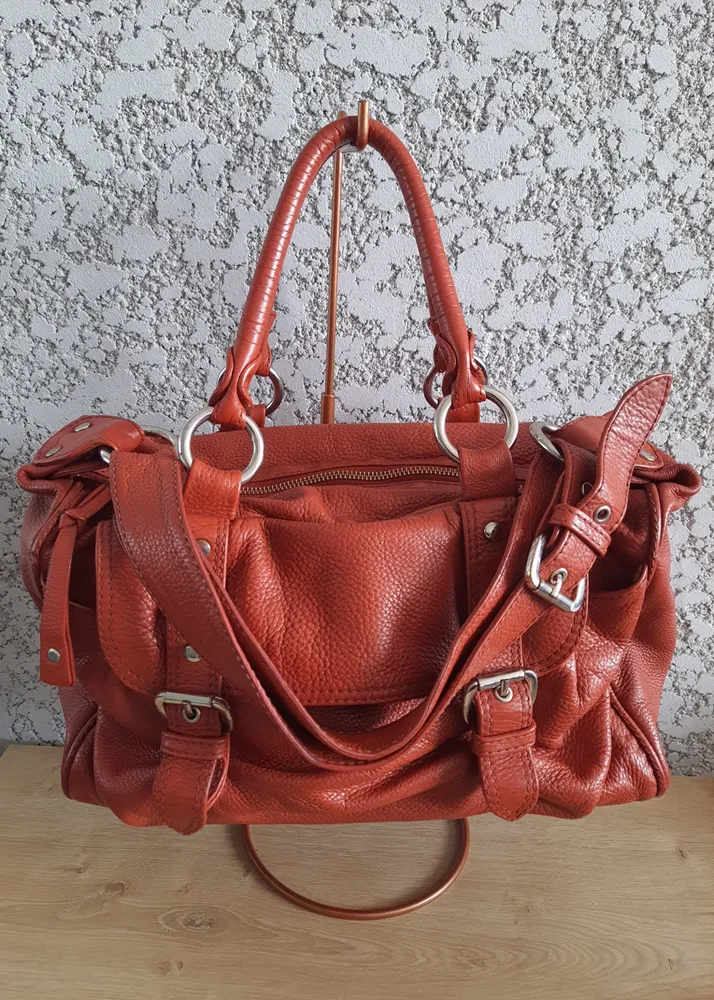bolsa elisa atheniense couro marrom
