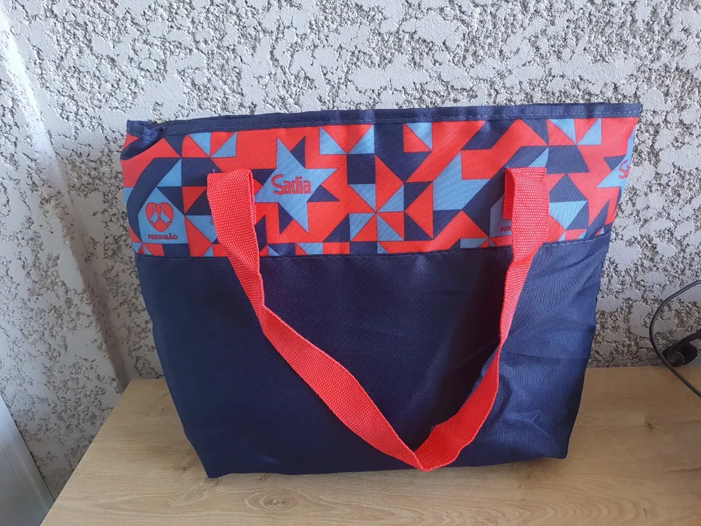 kit sadia com bolsa térmica e sanduicheira daiso