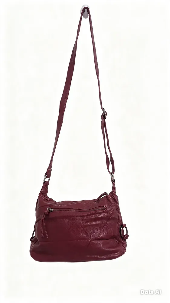 bolsa transversal feminina vinho