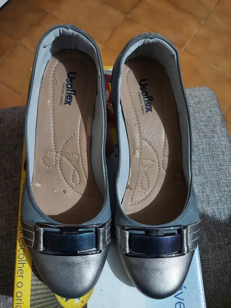 sapato cinza usaflex 37