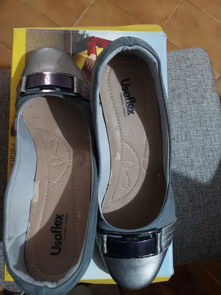 sapato cinza usaflex 37