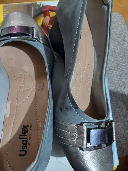 sapato cinza usaflex 37