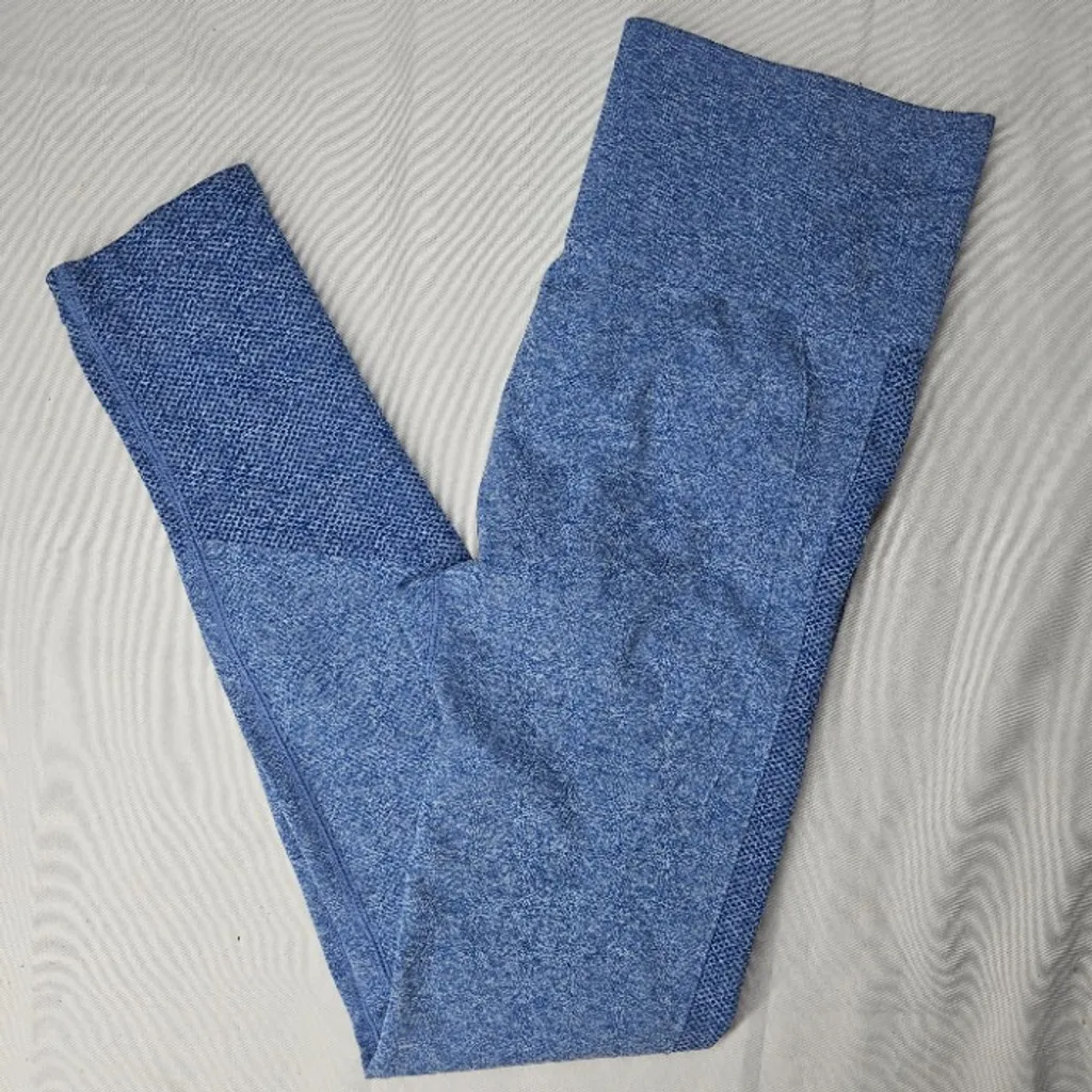 Calça Legging Fitness Empina Bumbum azul P