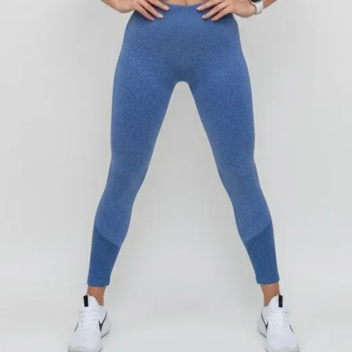 Calça Legging Fitness Empina Bumbum azul P