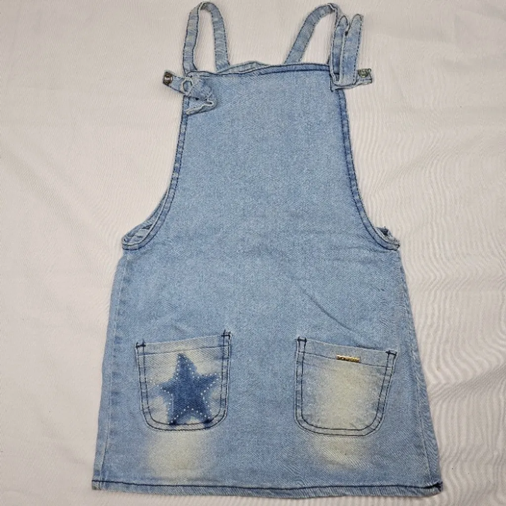 Vestido Jardineira Jeans Infantil 4 | LB Modas