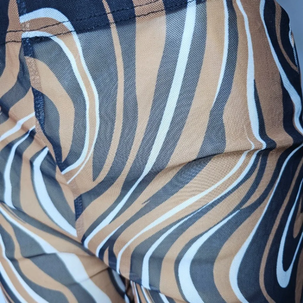 Calça Tule Marmorizada Transparente GG | Shein