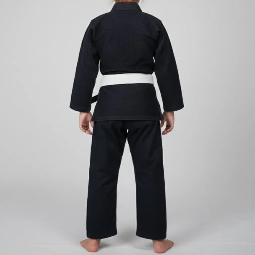 Kimono Infantil Jiu-jitsu Preto M1 7-8 anos Keiko