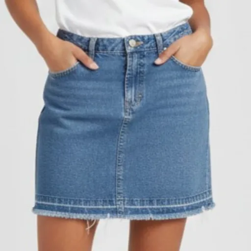 Saia Jeans Básica Y2k M | Start