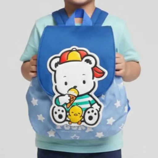 Mini Mochila Coreana Pochacco Azul