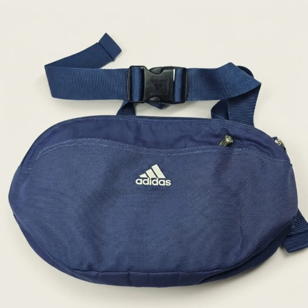 Bolsa Pochete Masculina Grande Azul Adidas