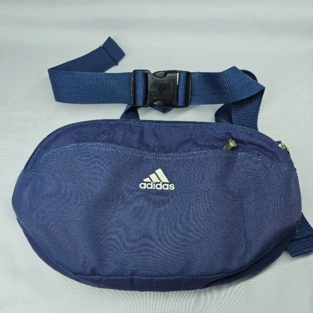 Bolsa Pochete Masculina Grande Azul Adidas