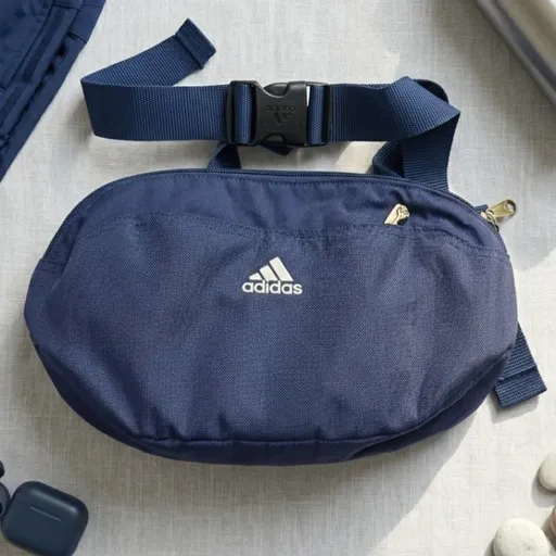 Bolsa Pochete Masculina Grande Azul Adidas