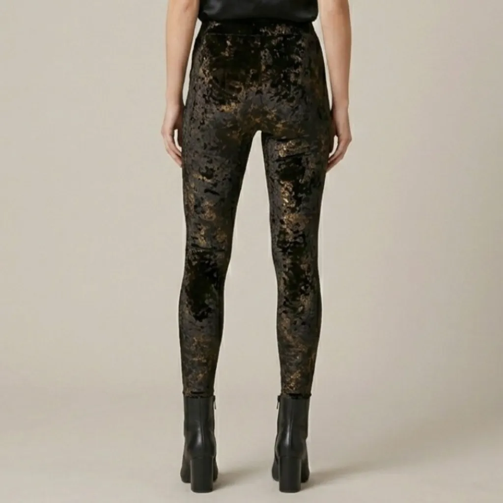 Calça Veludo Molhado Preta P | Ed Hardy