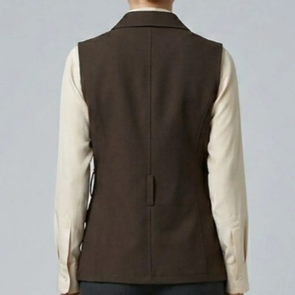 Colete Alfaiataria Vintagd CGC Marrom 40 | Fama