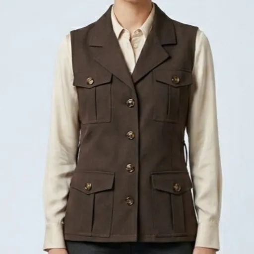 Colete Alfaiataria Vintagd CGC Marrom 40 | Fama