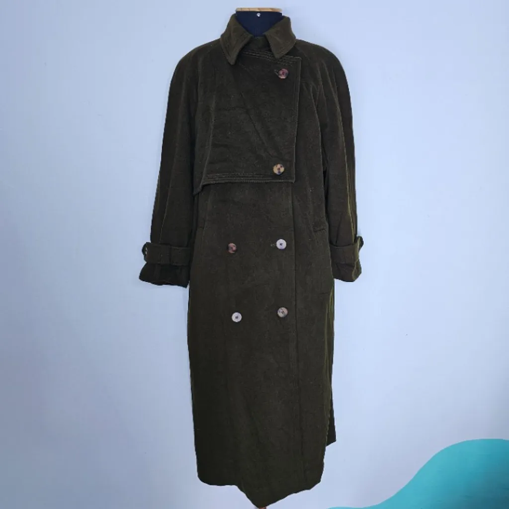 Casaco Trend Coat Lã Verde Austríaco 42 Schneider
