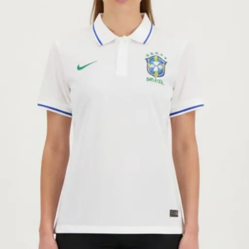 Camisa Polo Brasil Branca M