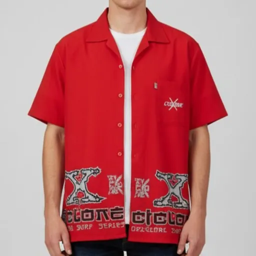 Camisa Oversized Vintage G Vermelha Cyclone