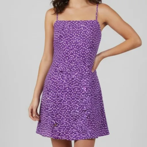 Vestido Delicado Floral Lilás G | Shein