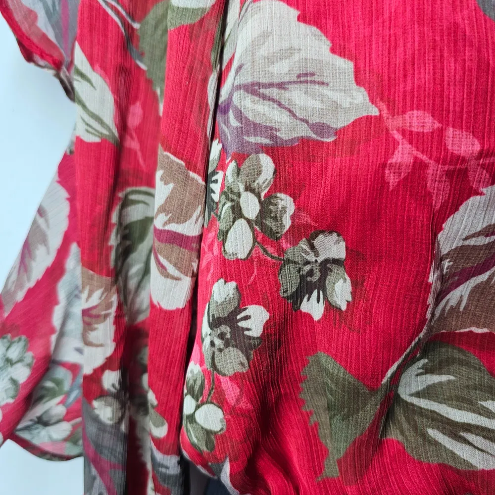 Blusa Cropped Floral Ciganinha M | Guess