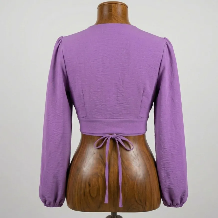 Cropped Amarração Roxo M Keyla