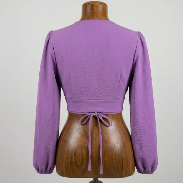 Cropped Amarração Roxo M Keyla
