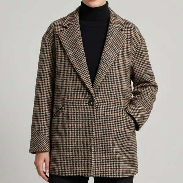 Blazer Casaco Lã Xadrex Vintage CGC 40 Yessica