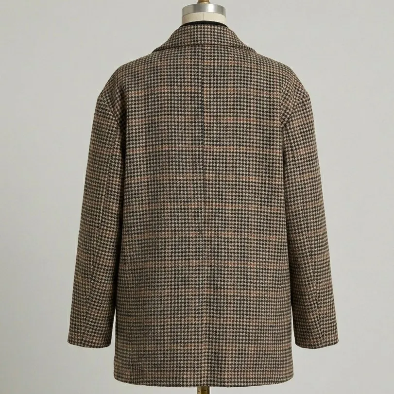 Blazer Casaco Lã Xadrex Vintage CGC 40 Yessica