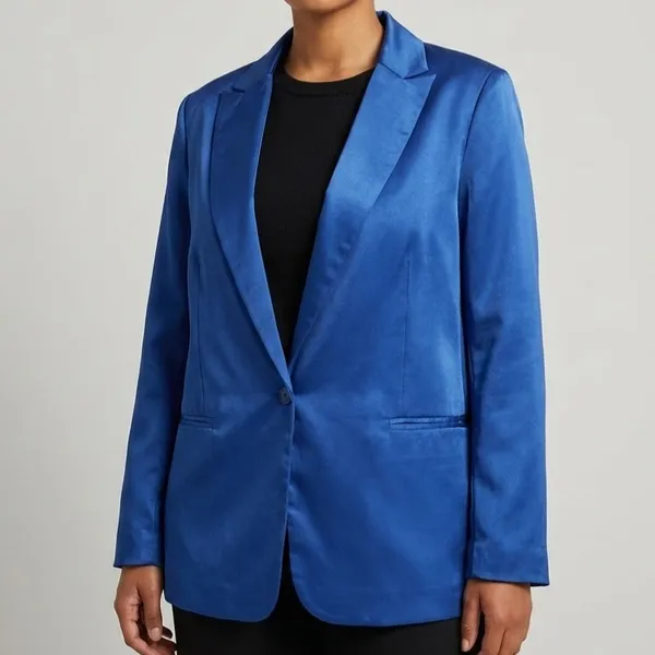 Blazer Feminino Alfaiataria Azul M/G Zara